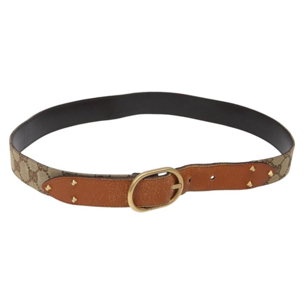 Gucci GG Canvas Belt Beige